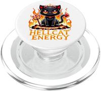 Design Amusant et Mignon de Chat Diable Hellcat Energy PopSockets PopGrip pour MagSafe