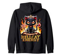 Design Amusant et Mignon de Chat Diable Hellcat Energy Sweat à Capuche
