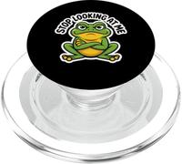 Design Amusant Grenouille Stop Looking at Me pour Les Amateurs d'amphibiens PopSockets PopGrip pour MagSafe