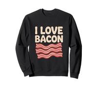Design Amusant « I Love Bacon » pour Petit déjeuner Sweatshirt