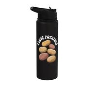Design amusant « I Love Potato Lover » Stainless Steel Insulated Water Bottle