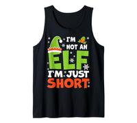 Design Amusant « I'm Not an Elf I'm Just Short Christmas Holiday » Débardeur