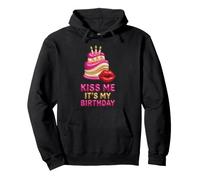 Design Amusant « Kiss Me It's My Birthday » pour Fille Sweat à Capuche