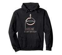 Design Amusant « Kiss Me It's My Birthday » pour Fille Sweat à Capuche