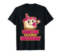 Design Amusant « Kiss Me It's My Birthday » pour Fille T-Shirt