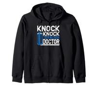 Design amusant Knock Knock Who's There Doctor Sweat à Capuche