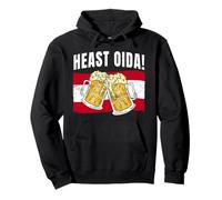 Design Amusant pour Boire de la bière autrichienne Heast Oida Sweat à Capuche