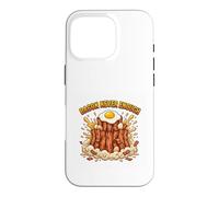 Design Amusant pour Les Amateurs de Petit déjeuner avec Bacon Never Enough Coque pour iPhone 16 Pro