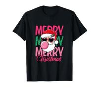 Design Amusant pour Les Vacances. Joyeux Cjristmas. Gomme à Bulles et Lunettes T-Shirt