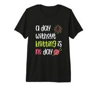 Design Amusant pour Tricoter, Tricoter T-Shirt Haut de Gamme