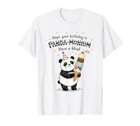 Design Amusant pour Une fête de crème glacée Panda-Monium T-Shirt
