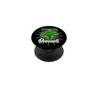 Design Amusant « Powered by Broccoli » PopSockets PopGrip Adhésif