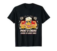 Design Amusant Prost & Cheers Esprit Allemand Vintage T-Shirt
