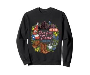 Design Amusant « She's from Texas I Can Tell Texas Pride » Sweatshirt