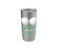 Design amusant « Stop Staring At My Golf Balls » Gobelet isotherme en acier inoxydable double paroi