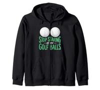 Design Amusant « Stop Staring At My Golf Balls » Sweat à Capuche