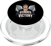 Design annonceur ailé Echoes of Victory PopSockets PopGrip pour MagSafe