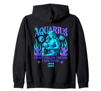 Design Aquarius Zodiac Attitude avec des Vibrations audacieuses Sweat à Capuche