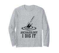 Design archéologique Amusant - Histoire des fouilles archéologues Manche Longue