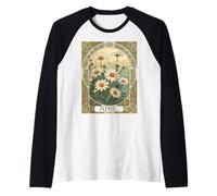 Design Art Nouveau fantaisiste Fleurs d'avril Manche Raglan