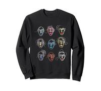 Design Art Visages Abstraits Sweatshirt