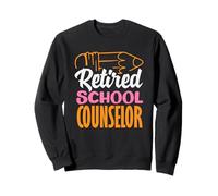 Design Artistique au Crayon de conseiller Scolaire à la Retraite Sweatshirt