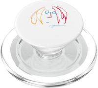 Design Artistique coloré John Lennon PopSockets PopGrip pour MagSafe