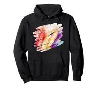 Design Artistique de Quatre Plumes colorées dans Sweat à Capuche