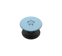 Design Artistique Minimaliste Tortue de mer PopSockets PopGrip Adhésif