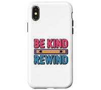Design Artistique rétro VHS Vintage Be Kind Rewind Coque pour iPhone X/XS