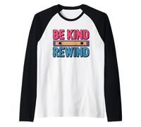 Design Artistique rétro VHS Vintage Be Kind Rewind Manche Raglan