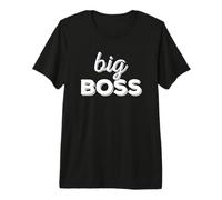 Design Assorti Big Boss pour Maman ou Papa T-Shirt Haut de Gamme