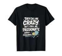 Design audacieux Crazy vs Passionate Pickleball Graffiti T-Shirt