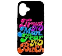 Design Audacieux « Trust No Man Fear Noone » Coque pour iPhone 16