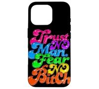 Design Audacieux « Trust No Man Fear Noone » Coque pour iPhone 16 Pro
