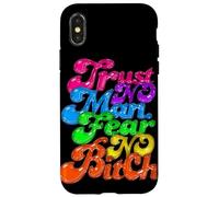 Design Audacieux « Trust No Man Fear Noone » Coque pour iPhone X/XS