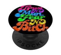 Design Audacieux « Trust No Man Fear Noone » PopSockets PopGrip Adhésif