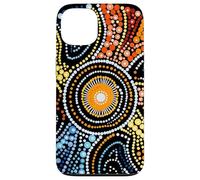Design Authentique de Style aborigène Dot Art Coque pour iPhone 13