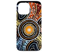 Design Authentique de Style aborigène Dot Art Coque pour iPhone 13 Pro Max