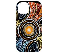 Design Authentique de Style aborigène Dot Art Coque pour iPhone 14