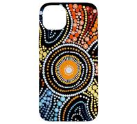 Design Authentique de Style aborigène Dot Art Coque pour iPhone 14 Plus