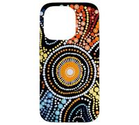 Design Authentique de Style aborigène Dot Art Coque pour iPhone 14 Pro