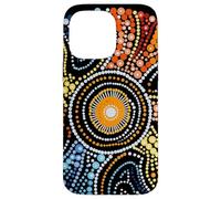 Design Authentique de Style aborigène Dot Art Coque pour iPhone 14 Pro Max