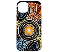 Design Authentique de Style aborigène Dot Art Coque pour iPhone 15 Plus
