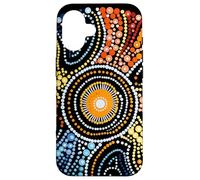 Design Authentique de Style aborigène Dot Art Coque pour iPhone 16