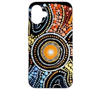 Design Authentique de Style aborigène Dot Art Coque pour iPhone 16 Plus