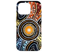 Design Authentique de Style aborigène Dot Art Coque pour iPhone 16 Pro