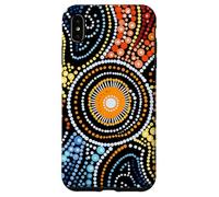 Design Authentique de Style aborigène Dot Art Coque pour iPhone XS Max