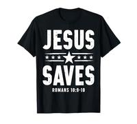 Design avec Citation « Jesus Saves Christian Faith » T-Shirt