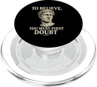 Design avec citation « To Believe, You Must First Doubt Rational Faith » PopSockets PopGrip pour MagSafe